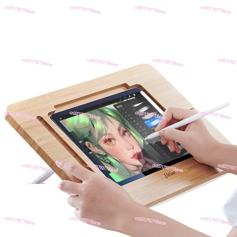 

Lazy Bracket Wood Drawing Board Suitable for Apple Tablet Adjustable IPad Air/pro Writing Drawing Board Shelf