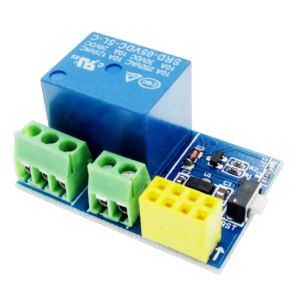 10개 ESP8266 ESP-01S ESP01 S 5V WiFi 릴레이 모듈 ESP-01S ESP01S 스마트 홈 원격 제어 스위치 폰 앱 (ESP-01S 없음)