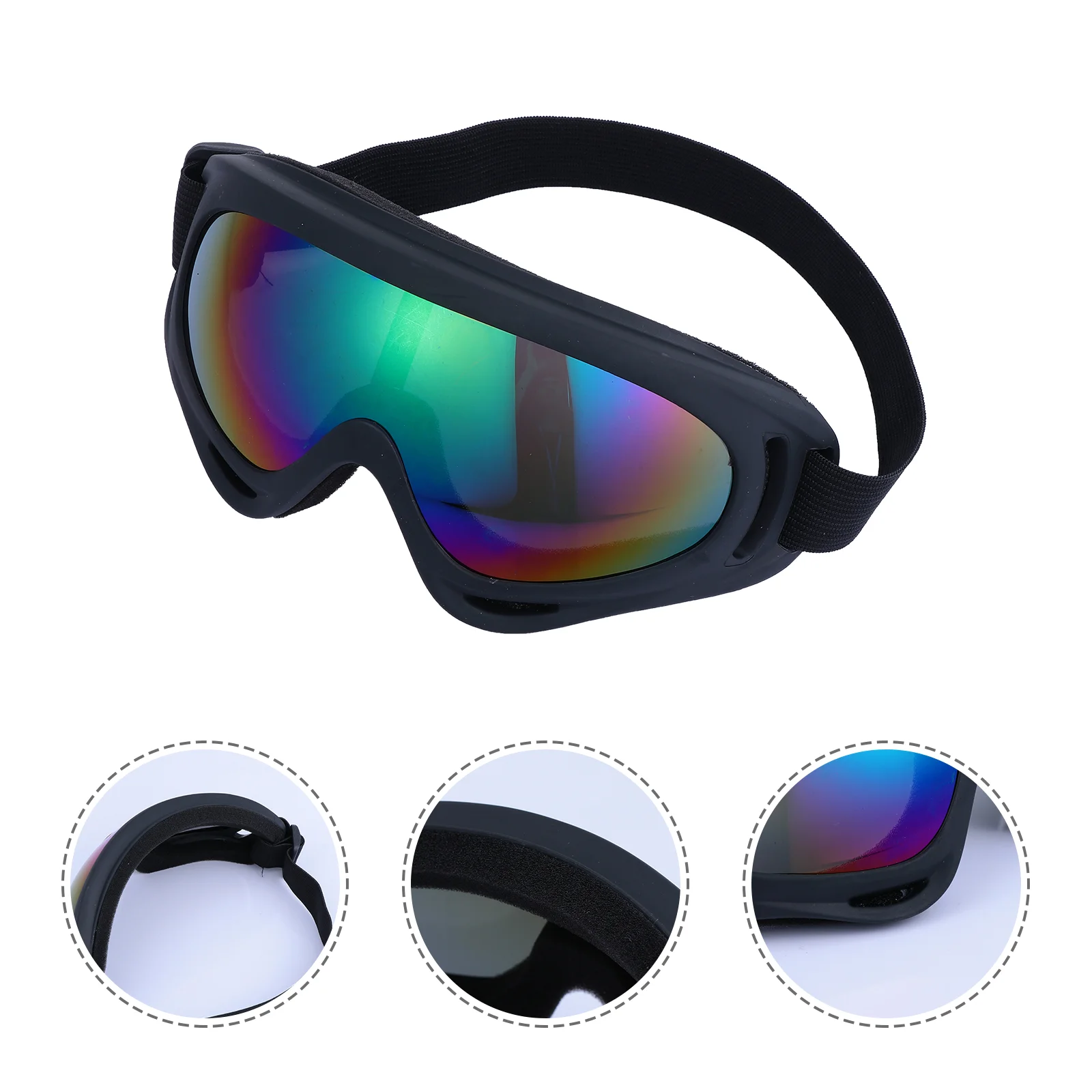 

Eye Protection Ski Glasses Work Mountaineering Goggles Frame Material: Rubber Masks Windproof