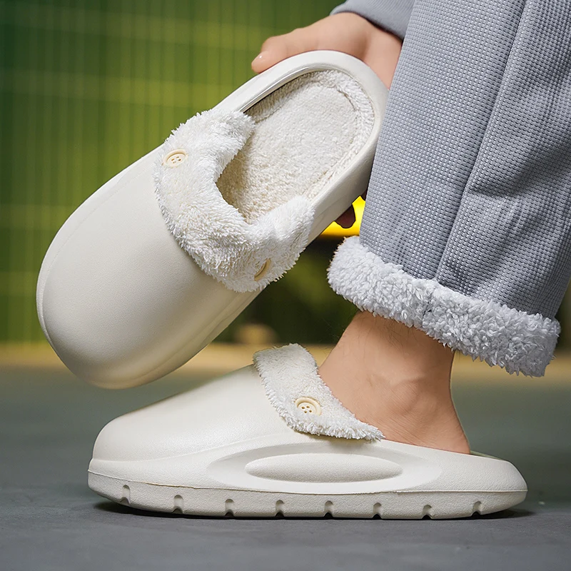 

Новая модель, стильная хлопковая швабра для пар, популярная мужская нескользящая водонепроницаемая мягкая удобная легкая мужская обувь на толстой подошве