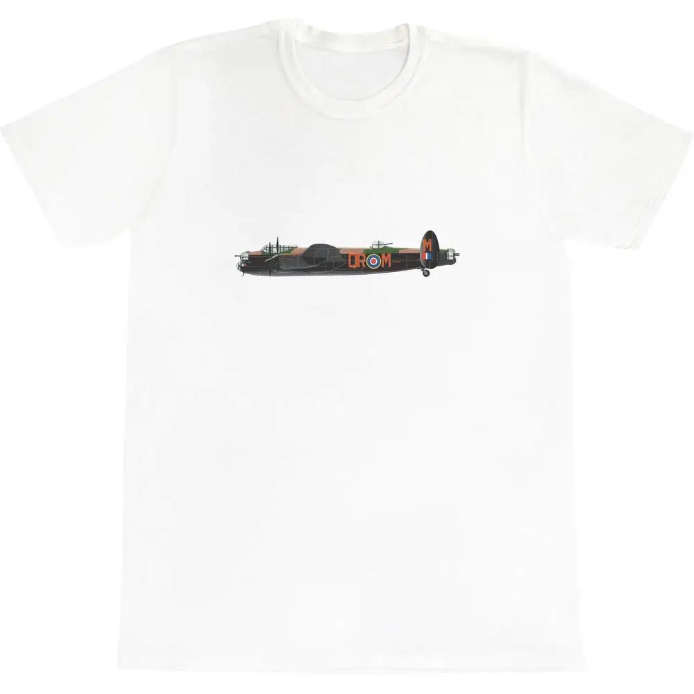 Avro Lancaster Bomber Graphic Tshirts Men's Pure Cotton Crew Neck Casual T-Shirts High Quality