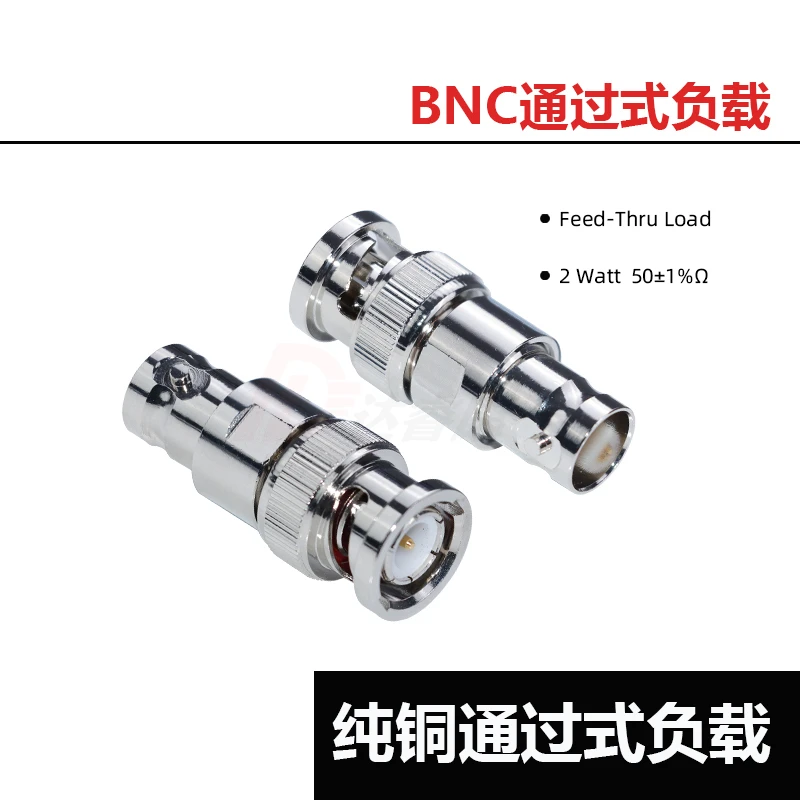 BNC Through Load BNC Male and Female Through Type 50 Ohm Load DC-1GHZ Through Core Resistance Oscilloscope