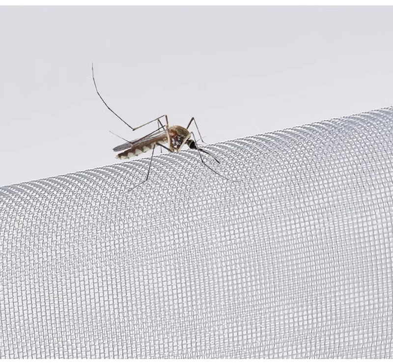 Graues, selbstklebendes Anti-Mücken-Fensternetz, Sommer-Insektenschutznetz für Türen und Fenster, anpassbare Größe – Detail 3