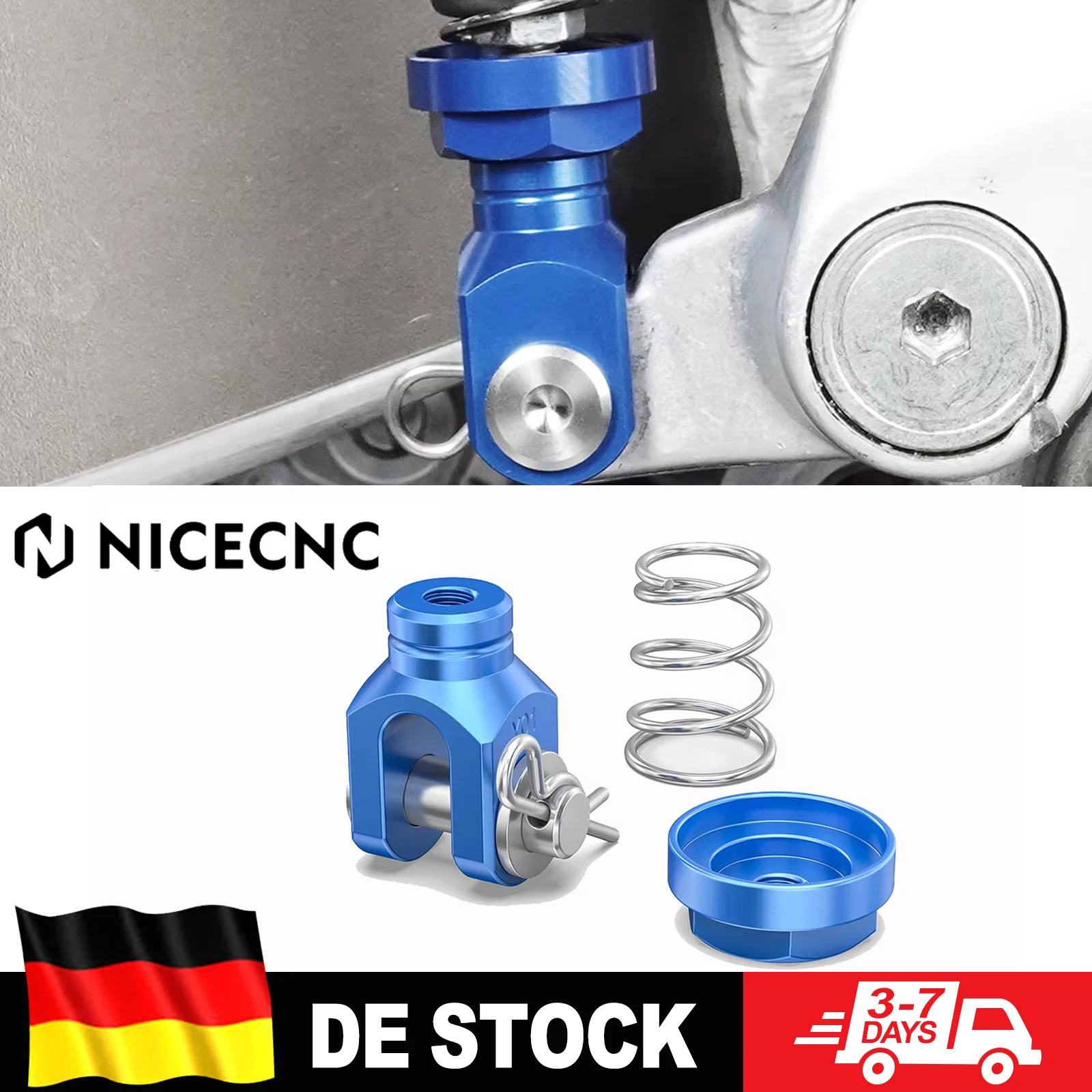 Kit Molla di Ritorno Freno Posteriore NICECNC per Moto Yamaha YZ 125 YZ250 2009-2024 YZ 250F YZ450F WR250F WR450F YZ125X YZ250X