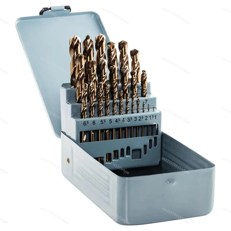 M35 Cobalt Drill Bit Set HSS-Co Twist Drill Bits with Case for Metal Stainless Steel Wood Drilling Hole 51Pcs 1-6mm/41Pcs 6-10mm