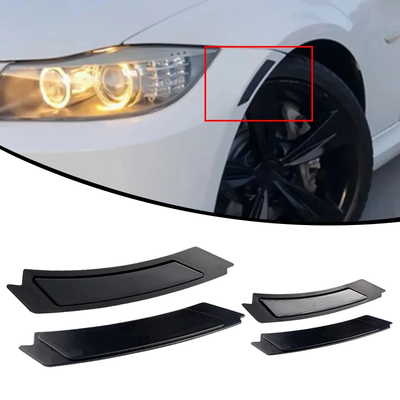 

2PCS OEM parts lamp housing For 2009-2011 BMW E90 E91 LCI Front Side Maeker Bumper Fenser Reflector 63147205397 63147205398