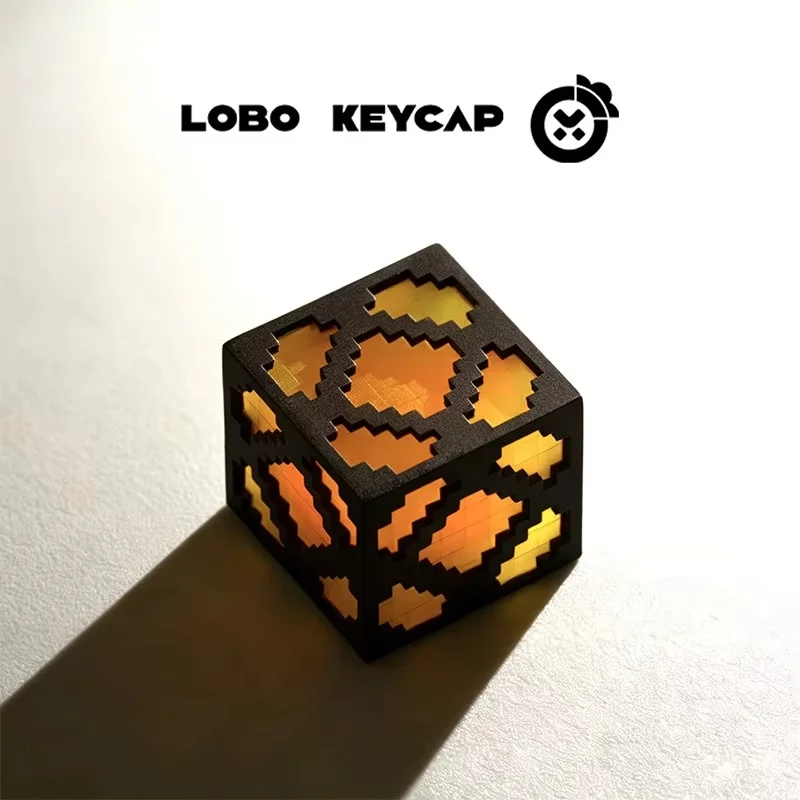 Cartoon Square My World Series Creative Keyboard Decoration Keycap Light-Transmitting Workmanship Resin Material Periphery Gifts view 4