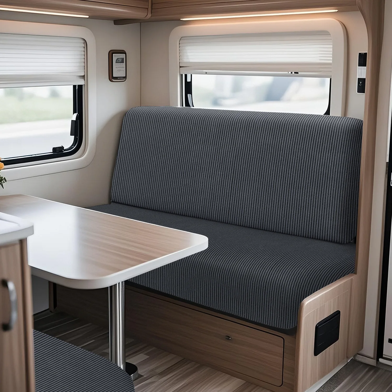 

Stripe Pattern Sofa Cover Elastic Dustproof Wear-resistant Thick Durable Comfortable High-End Simple Business Style Sofa Cover