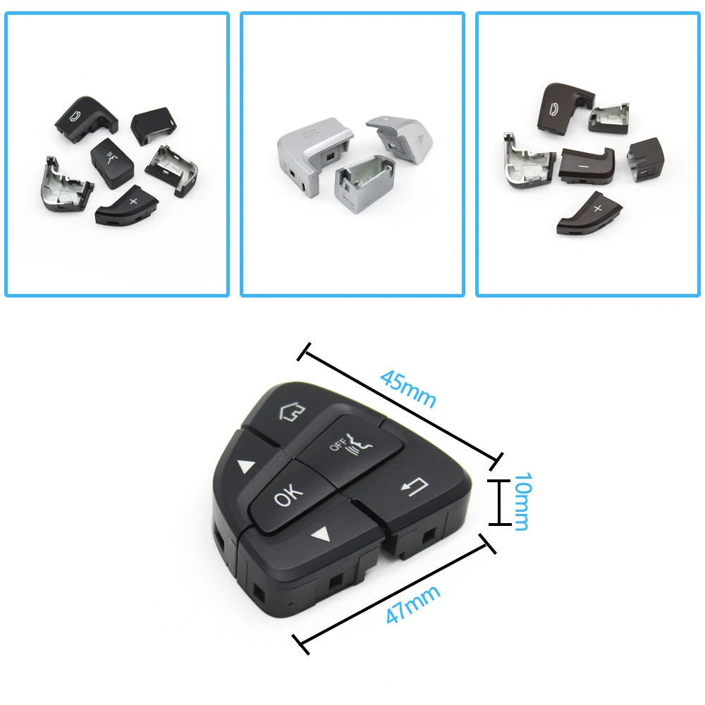 W205 W253 Car Multi-function Steering Wheel Switch Control Buttons Cover For Mercedes Benz C GLC Class 0999050300