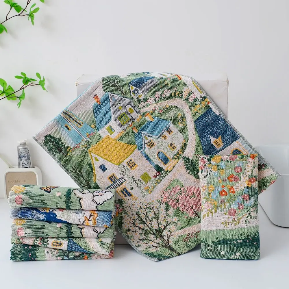 New 34x40cm Pure Cotton Face Towels Soft 4 Layer Cotton Gauze Kitchen Towel Absorbent Decorative Large Hand Towel for Children