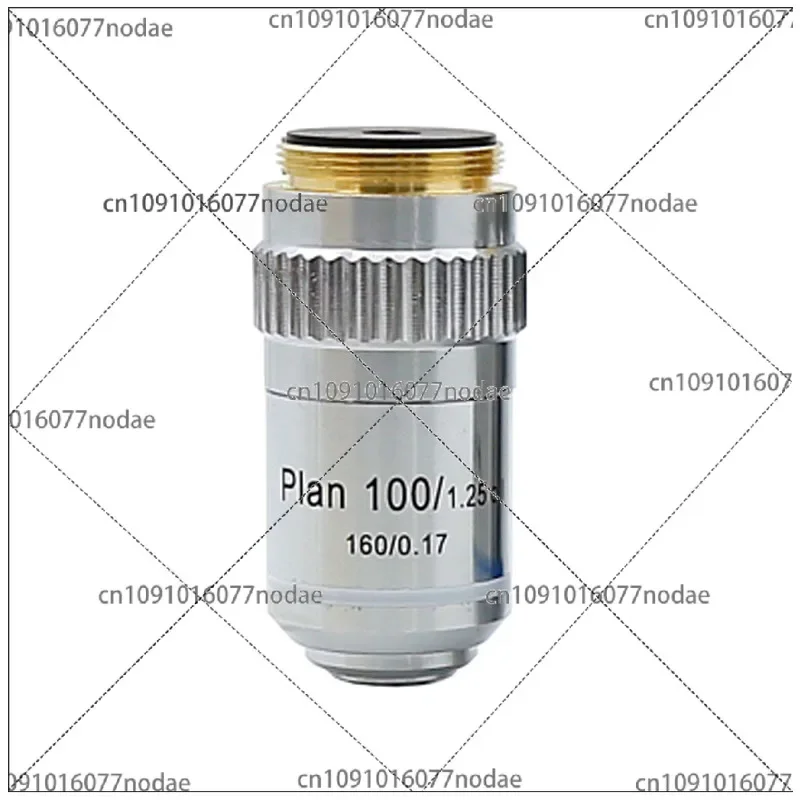 Biological Microscope Accessories 195 Flat-field Achromatic Objective Professional Lens 4 10 20 40 100 Times