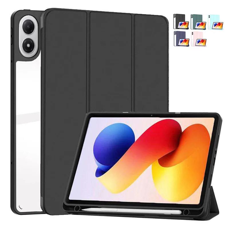 

Smart Case For Xiaomi Redmi Pad 2 Pro 12.1inch 2025 Folding Stand With Pencil Slot Acrylic Funda Redmi Pad 2 Pro 5G Tablet Cover