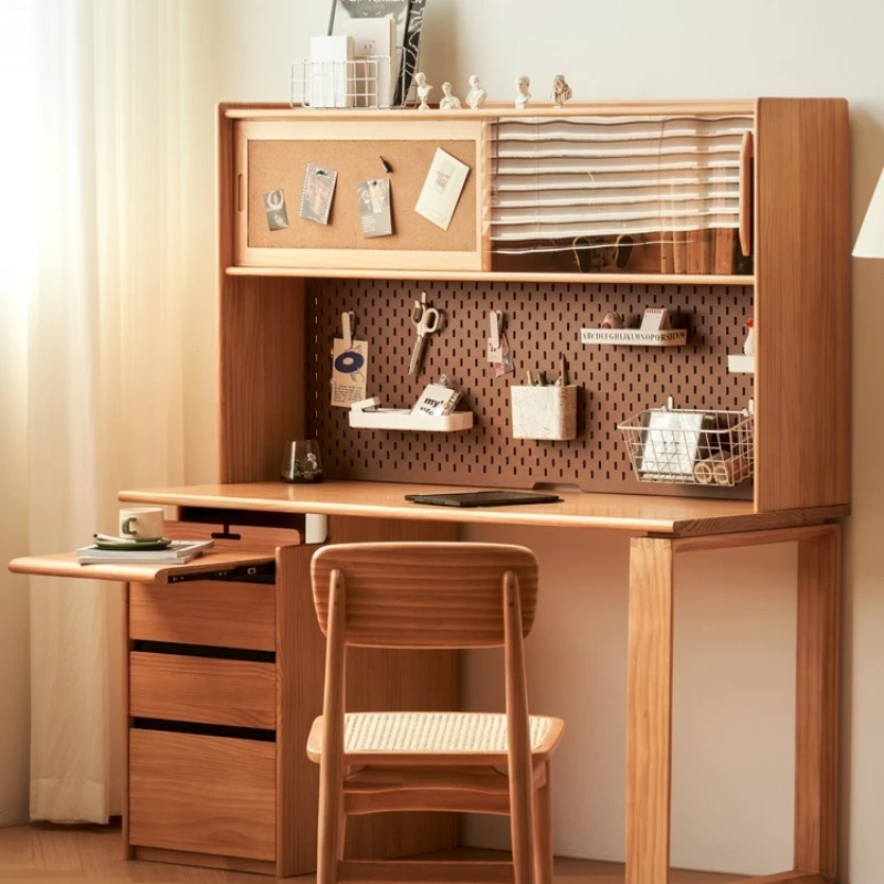 

Nordic solid wood desk, Japanese-style combination, multi-functional simple computer desk, home study desk
