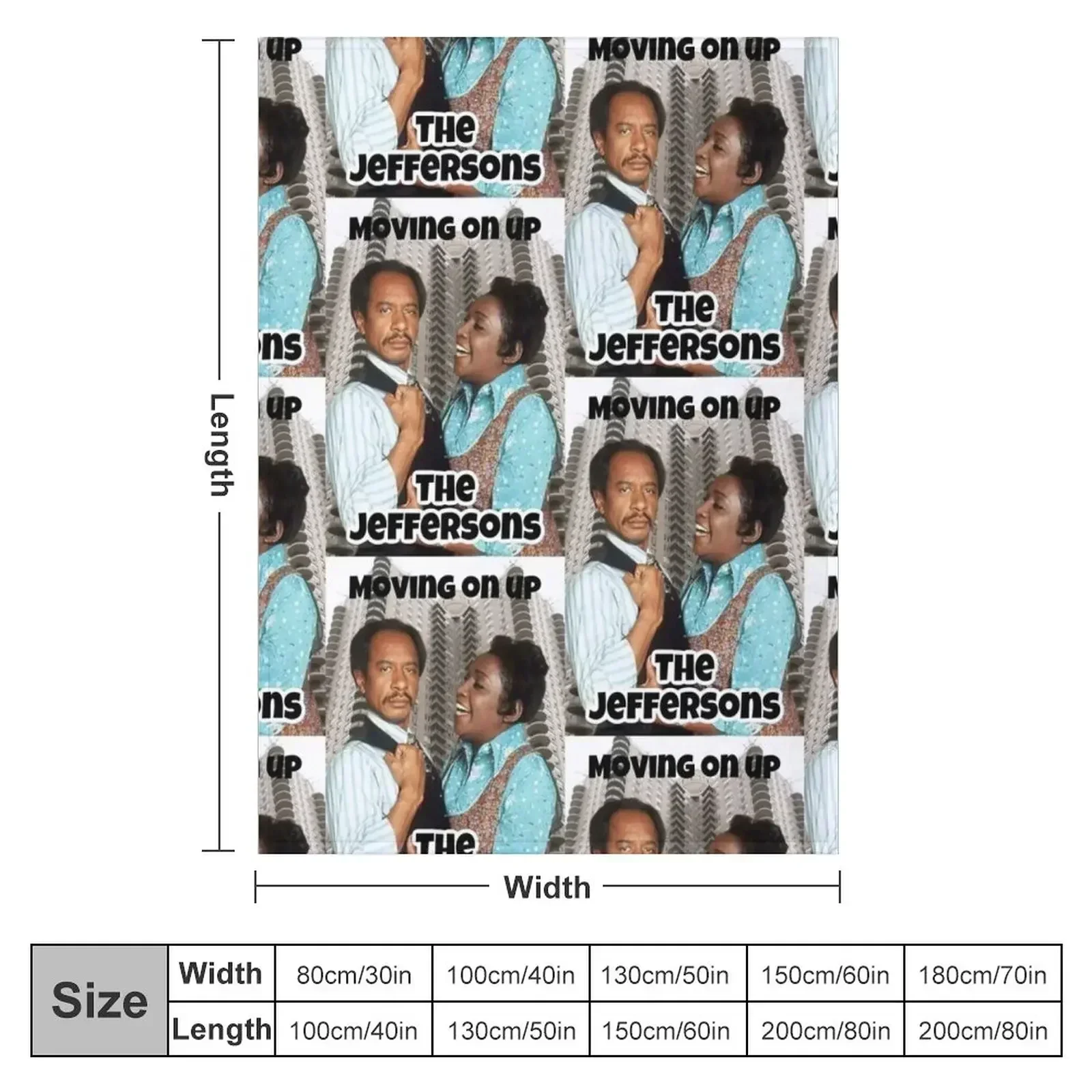 The Jeffersons Television Show Throw Blanket Soft Sofa Throw Extra Large Throw Shaggy Blankets