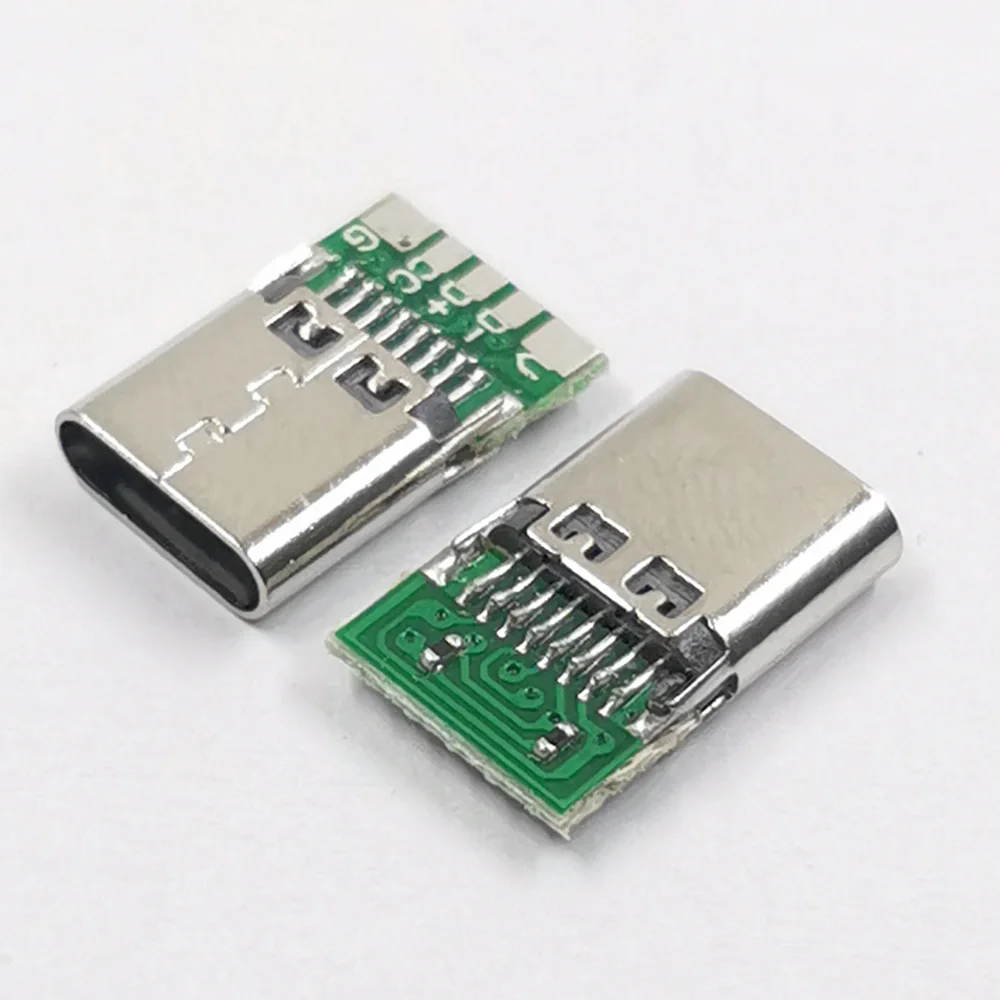 USB 3.1 typ c złącze męskie i żeńskie jack 5A wysoki prąd wtyczka usb męska Zacisk elektryczny lutowanie DIY kabel Wsparcie PCB