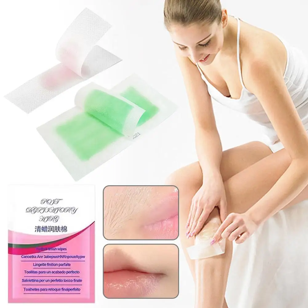 Papel de cera de depilação labial para mulheres, cuidado facial, sobrancelha, lábio superior, bochecha, queixo, testa média, bigode, ferramentas de beleza femininas, rosto, corpo, perna, J2L4