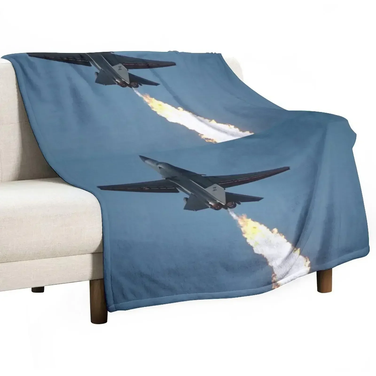 F111 - Flaming Climbout @ Amberley Airshow 2008 Throw Blanket Bed heavy to sleep Weighted Blankets