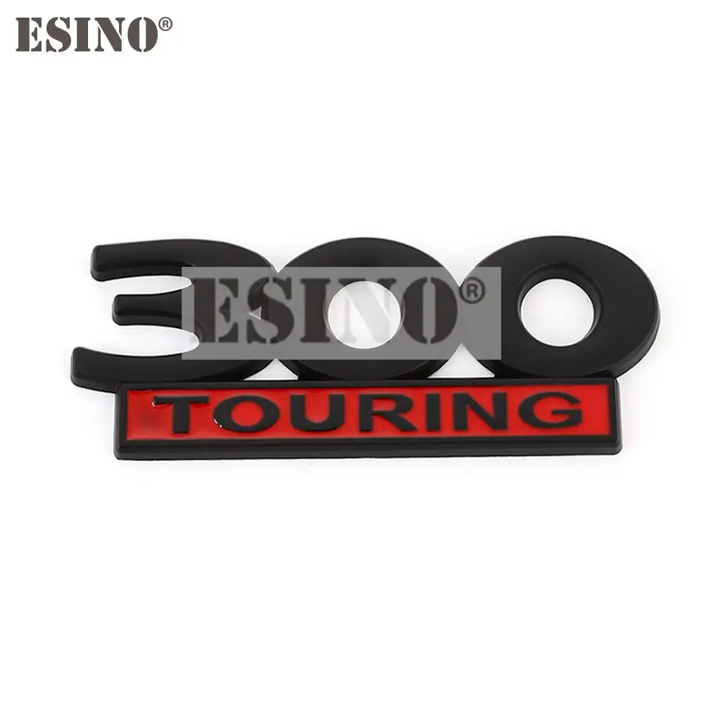 تصفيف السيارة 300 بجولة ثلاثية الأبعاد فيدر الجذع الخلفي معدن الكروم سبائك الزنك شعار شارة ملصق مائي اكسسوارات السيارات لكرايسلر 300 300C