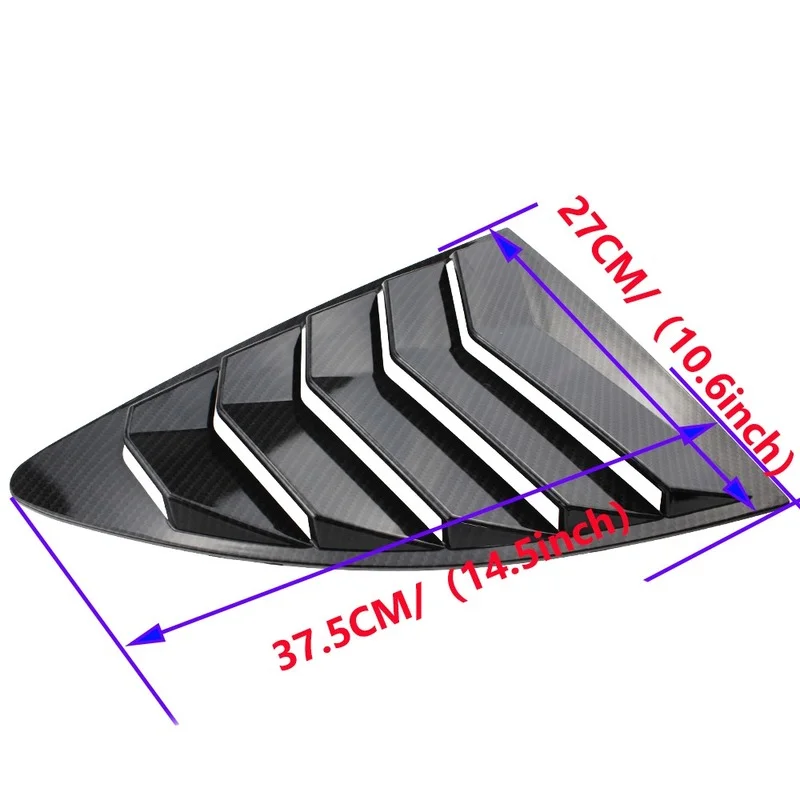 1set Rear Quarter Window Louvers Spoiler Panel ABS for 13-18 Scion FRS Subaru BRZ Toyota 86 IKON car Modification Accessories