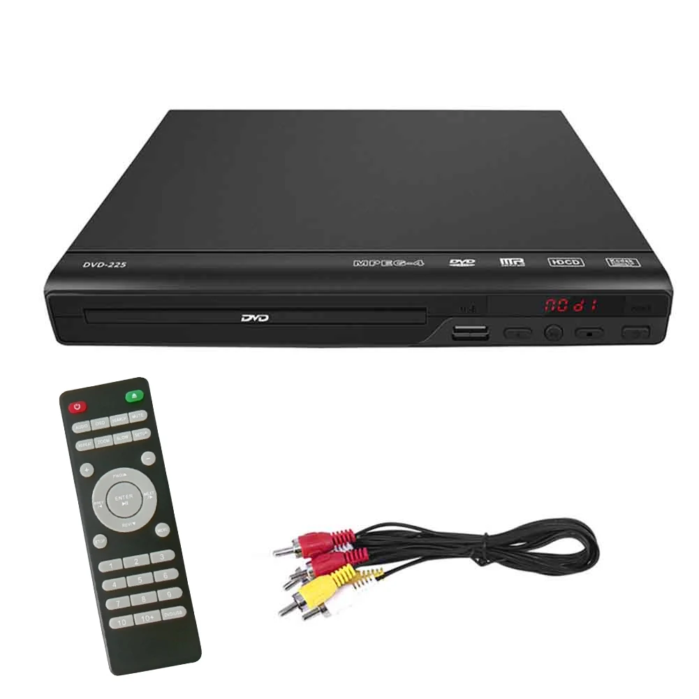 Film 720P compatibile con USB domestico con cavo AV Lettore DVD Intrattenimento Suono surround 5.1 Tutte le regioniMedia per la musica TV