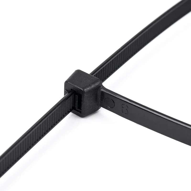 100 PCS Self-locking Plastic Nylon Tie  Black 3*100 3*200 Cable Tie Fastening Ring Cable Tie Zip Wraps Strap  Nylon Cable Tie