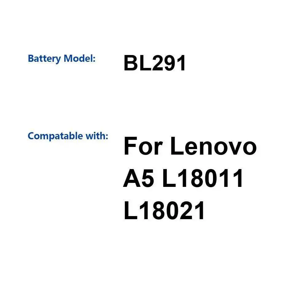 

Надежный блок питания для аккумулятора мобильного телефона Lenovo A5 L18011 L18021 BL291 3900 мАч
