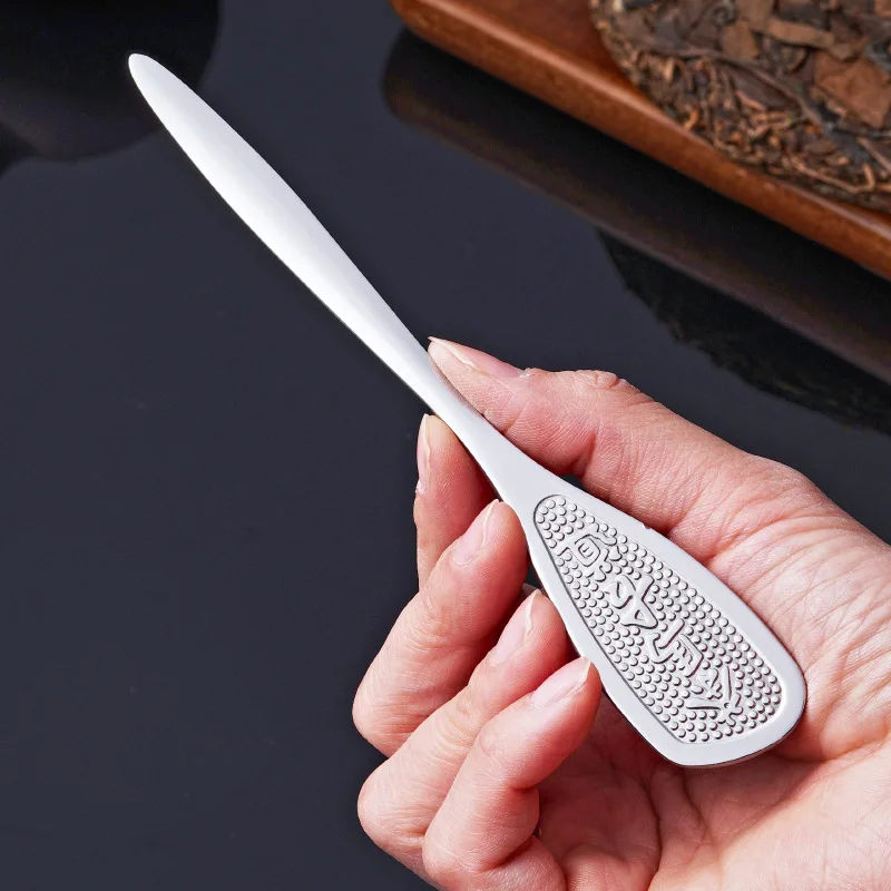 Pu'er tea needle pry tea tool round square head ancient horse tea knife stainless steel tea set spare parts