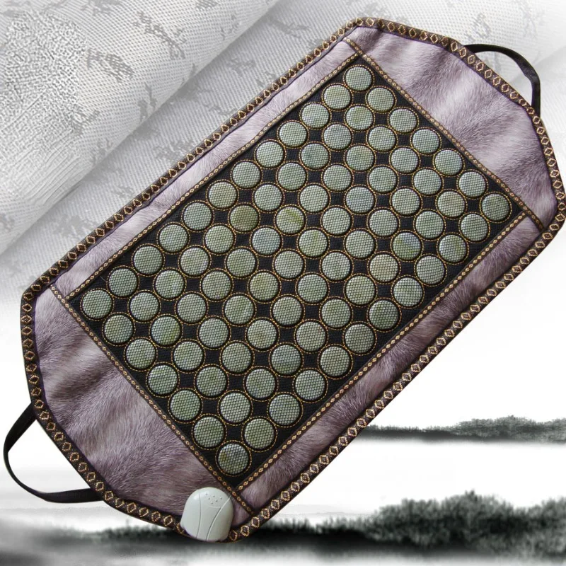 

Jade Heated Physiotherapy Blanket, Xiuyu Germanite Stone Tomalin Cushion, Abdominal Warmer Office Heating Infrared Mat Jade Mats