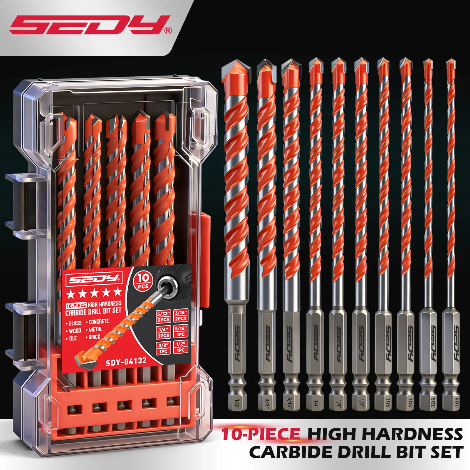 Sedy 10PC 6" Carbid…