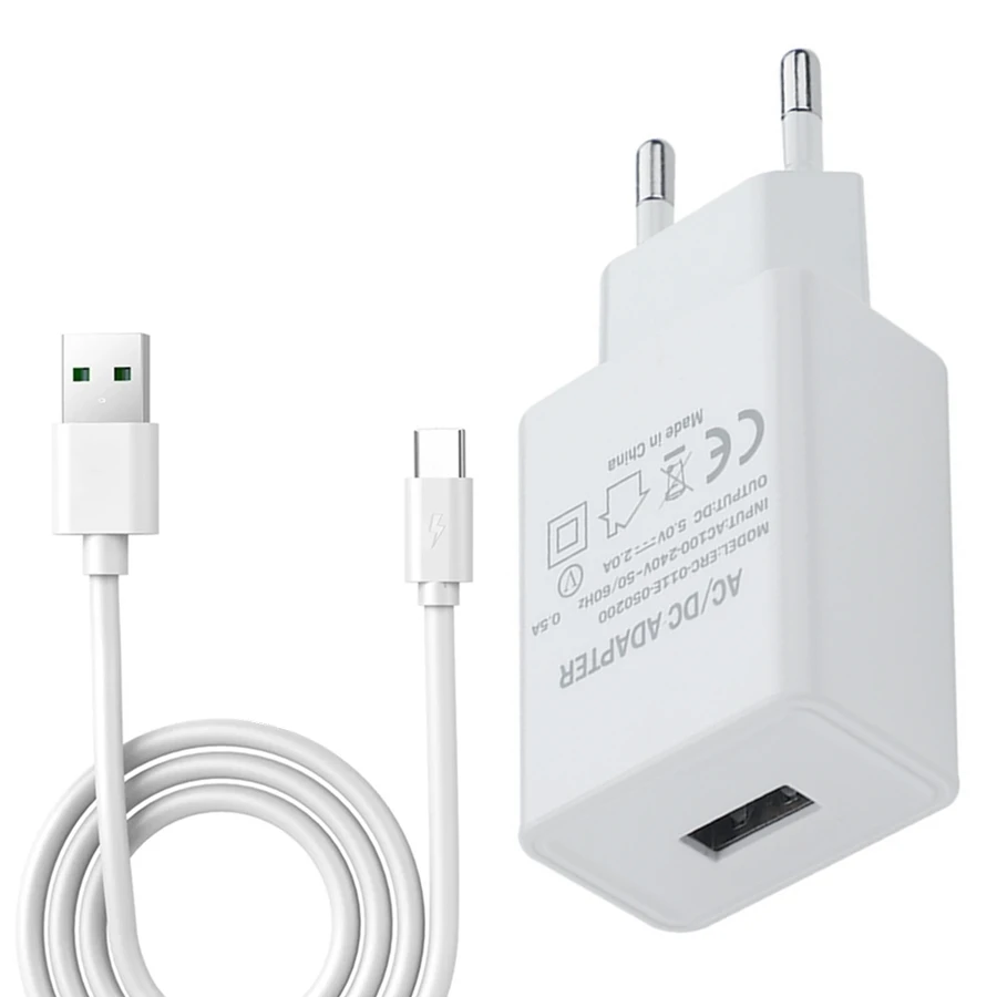 Зарядное устройство USB 5 В, 2 А, адаптер питания Micro Type-C, кабель для передачи данных для Huawei P6 P7 P8 P9 P10 lite P20 Pro Mate 10 Honor 5A 6X 7X