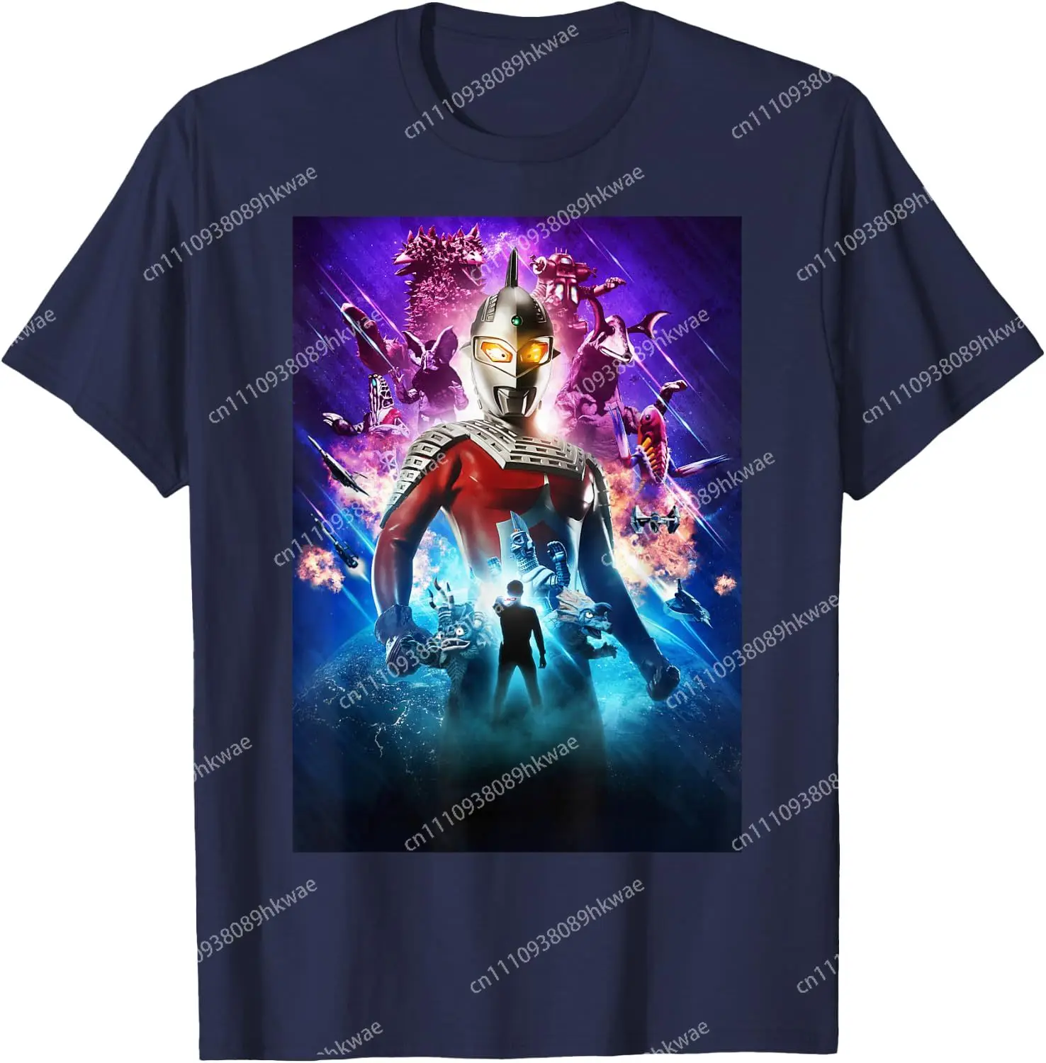 ULTRASEVEN (Ultraman Series) Poster Visual Design A Fashion Casual Funny T-Shirt S-6XL Summer