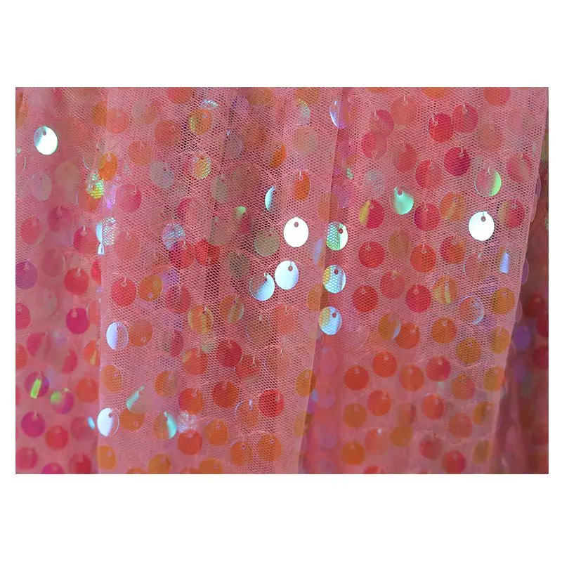 Illusionary Small Sequin Fabric Gradient Princess Skirt Dance Fashion Background Decoration Fabric Performance  Designer Fabric