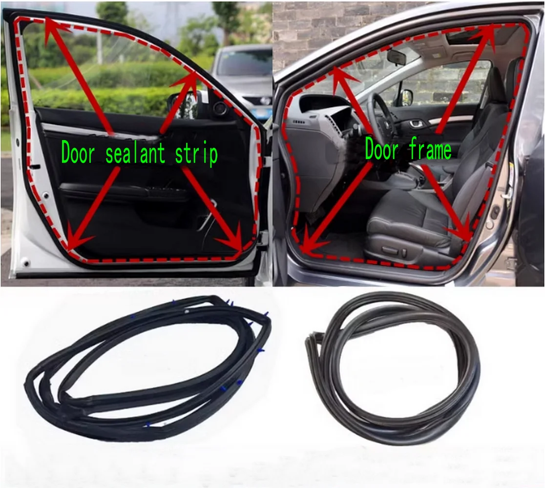 Applicable to CRV 2007-2011 Door sealant strip Waterproof rubber strip for door frame