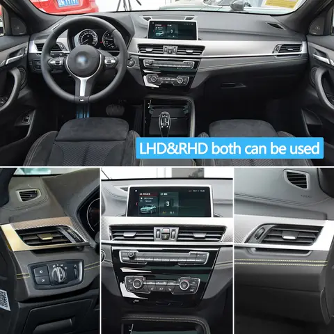 Car Front Dashbpard Air Conditioning Middle Left Right AC Vent Grille Repair Kit For BMW X1 X2 2 Series F48 F49 F39 F45 F46 8 best sales bmw x1 air vent - №1