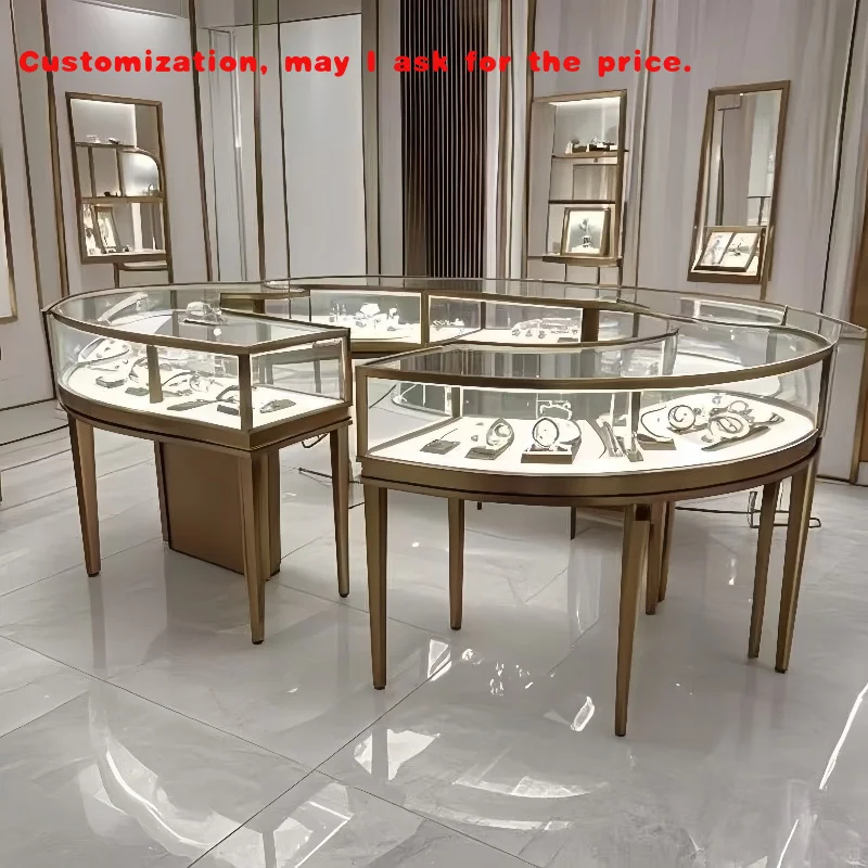 custom.Professional Retail Jewelry Store Fixtures and Custom Display Cabinet Jewelry Shop Interior Layout