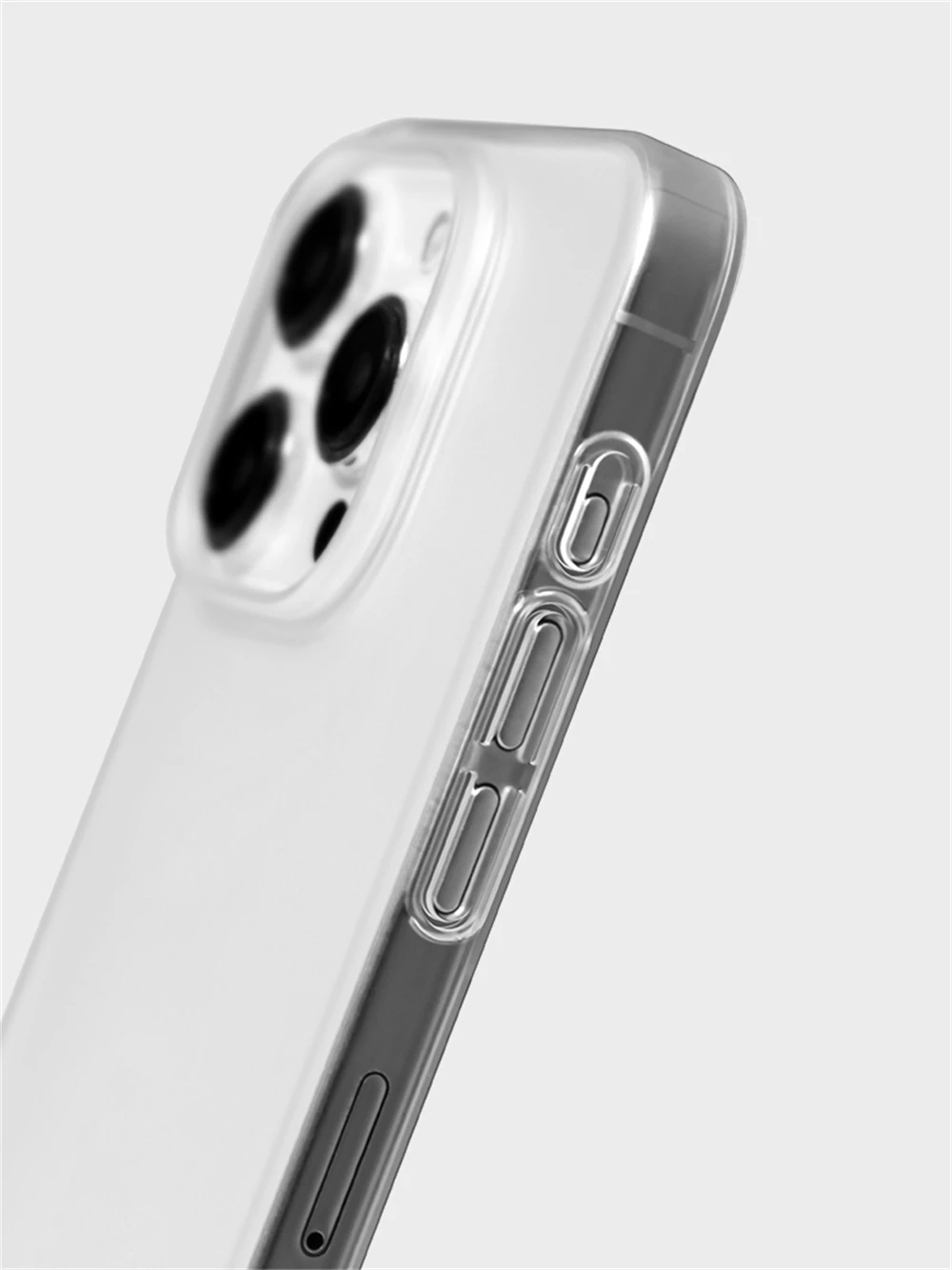0,7 mm ultradünne, sandgestrahlte, mattierte Hart-PC-Hülle für iPhone 18 17 16 Pro Max 15 14 Plus 13 12, einfache transparente Abdeckung – Detail 10