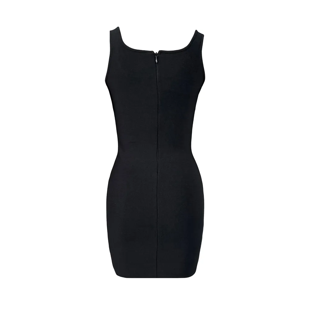 Sexy Perlen ärmellose Kleidung Frauen figurbetontes Verbandkleid Club Party Minikleider