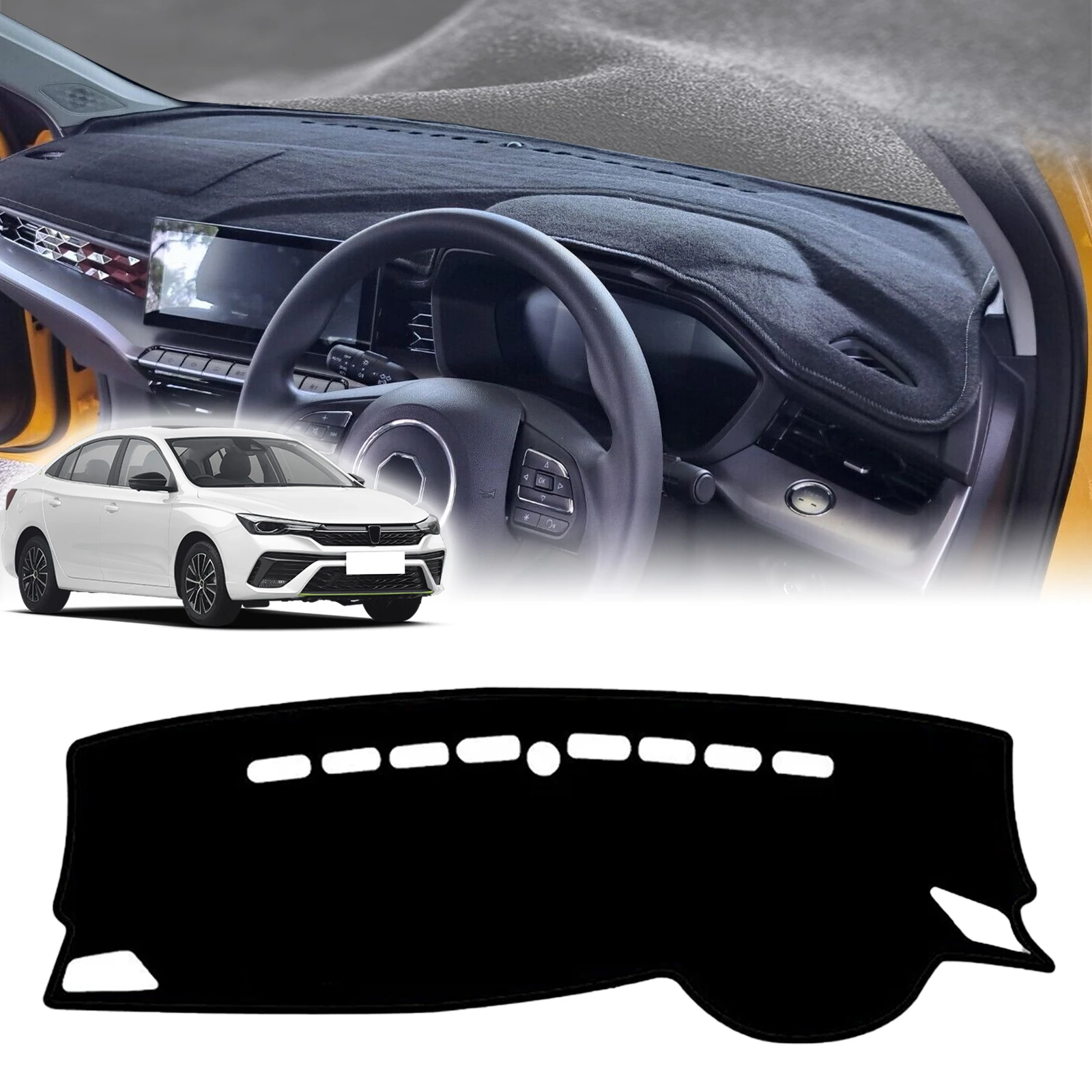 

for ROEWE I5 EI5 MG5 MG 5 GT EV 2026-2018 Car Dashmat Dashboard Cover Pad Protective Carpet DashMat Sunshade Leather Accessories