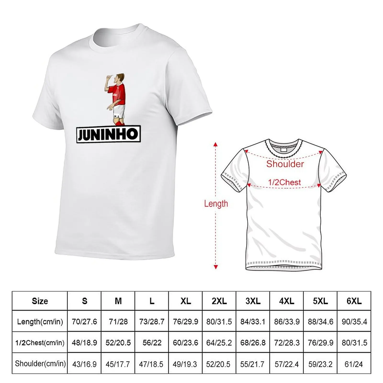 Juninho Paulista Middlesbrough Design T-Shirt t shirt for man men t shirt cotton 100% T-Shirt