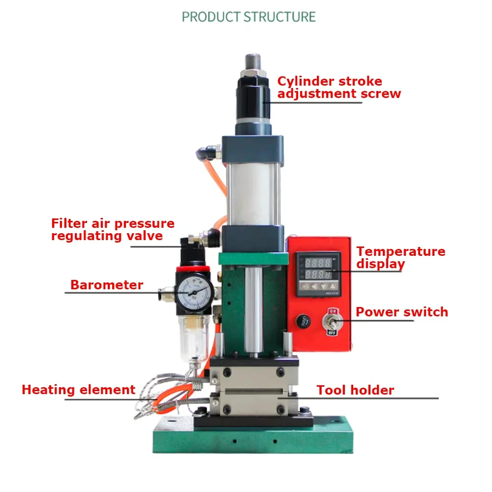 110V, 220V Vertical Pneumatic Electric Thermal Stripping Machine with Foot Pedal, 250W Wire Processing