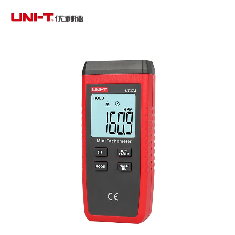 UNI-T UT373 Mini Digital Laser Tachometer Non-Contact Tachometer RPM Range 10-99999RPM Tachometer Odometer Backlight