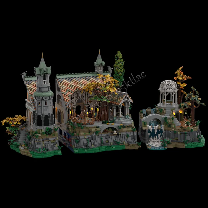 3640 pçs medieval requintado castelo modular blocos de construção retro arquitetura modelo exibição decoração brinquedo para criança montagem presente