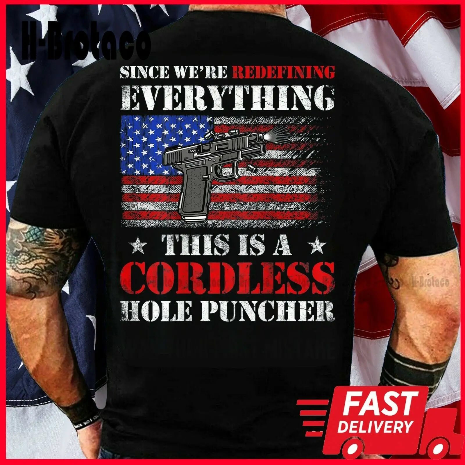 We Are Redefining Everything This Is A Cordless Hole Puncher T-Shirt On Back Grey T Shirts For Men Xs-5Xl Breathable Cotton New