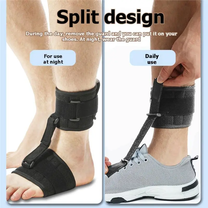 A12E-AFO Foot Drop Brace For Walking With Shoes Provides Adjustable Drop Foot Brace Support For Men Or Women Can Be Worn With