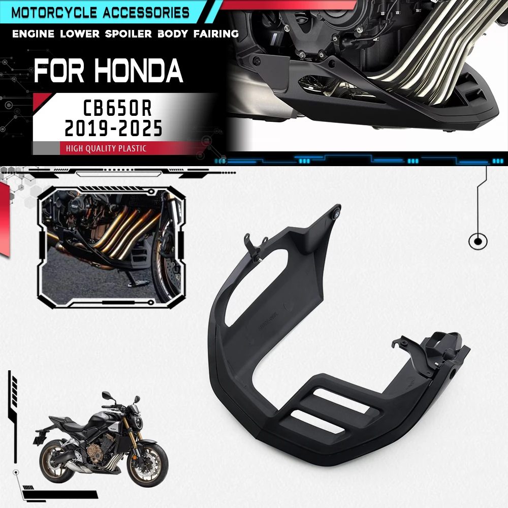 For Honda CB650R CB 650R 650 R 2019-2025 Motorcycle Accessories Chassis Belly Pan Lower Engine Spoiler Fairing Guards 2023 2024