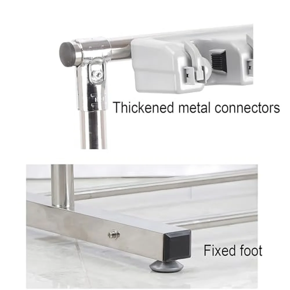 Movable Broom Mop Holder 9 Slot Floor Standing Cleaning Tool Cart & Storage Organizer for Gardens Garages Schools