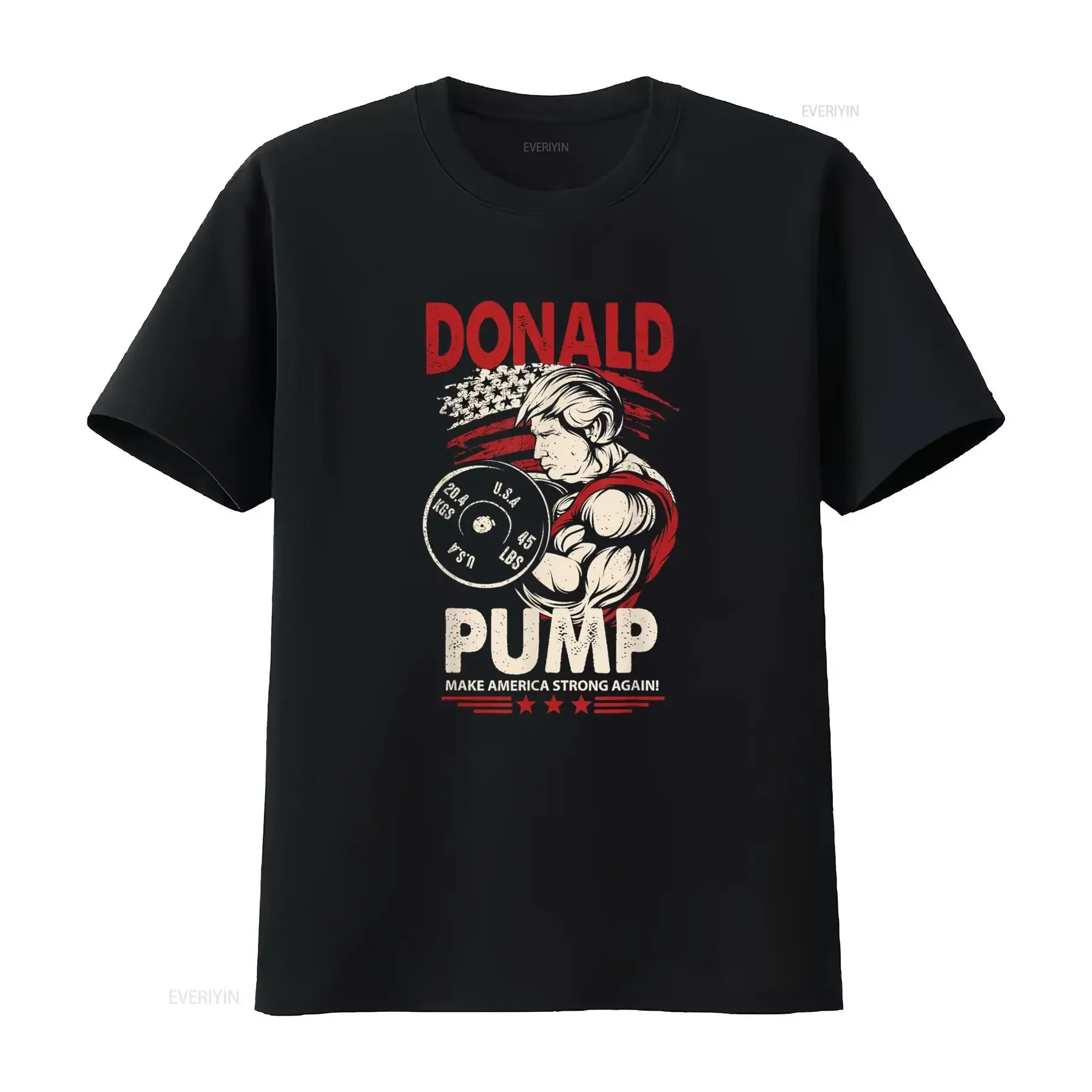 Donald Pump T Shirt Make America Strong Again vintage Washed graphic Slightly fashion Soft Versatile Stylish streetwear Unisex