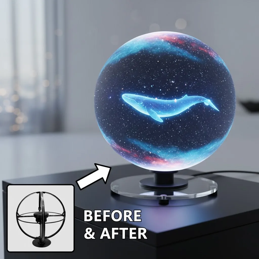 

Новинка: Голографический вентилятор 50 см, 360° ° Голографический дисплей Holoball с диаметром 50 см, 3D LED-вентилятор для мероприятий и магазинов | ODM | OEM