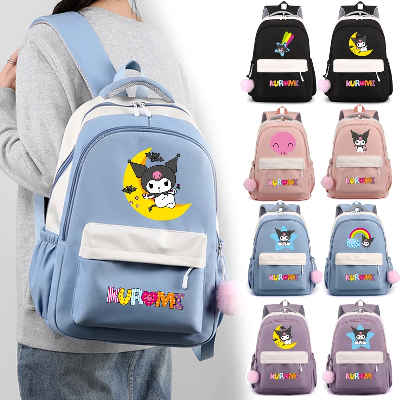 

MINISO аниме Sanrio Cinnamoroll школьный рюкзак Kawaii школьная сумка мультфильм сумка для книг рюкзак Mochilas рюкзак для девочки подарок
