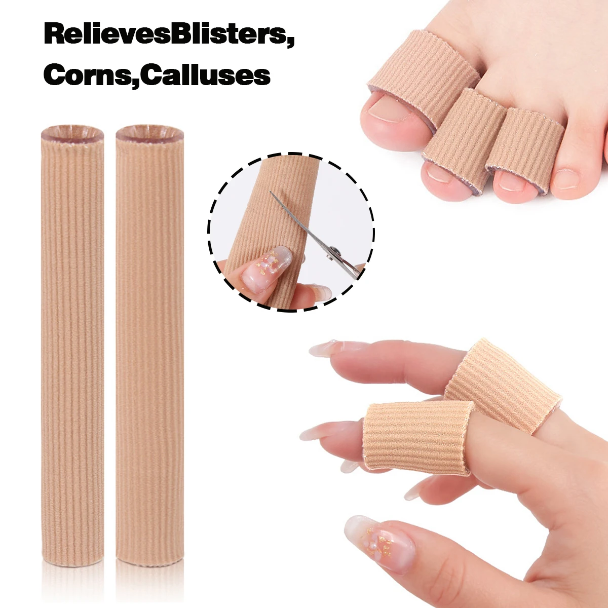 Toe & Finger Cushion Guards - Blister Prevention Shield, Corn/Callus Relief Pad with Hammer Toe Protection | All-Day Comfort image 2